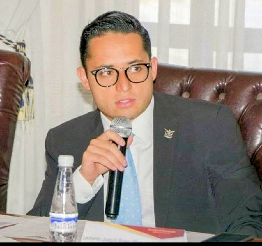 Case Manager Joaquin Bravo appears at microphone